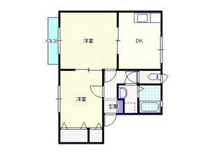 新発田駅 バス2分  本町３丁目下車：停歩2分 1階の物件間取画像